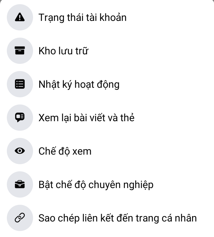 Bật chế độ chuyên nghiệp cho nick Facebook