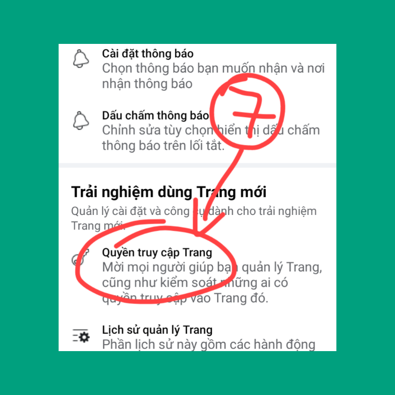 Thêm quyền quản trị viên cho Fanpage