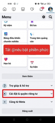 Tắt chức năng nêu bật trên Facebook